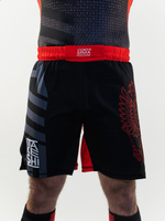 Шорты TFG Союз ММА России (Lite) детские  (черный-красный)