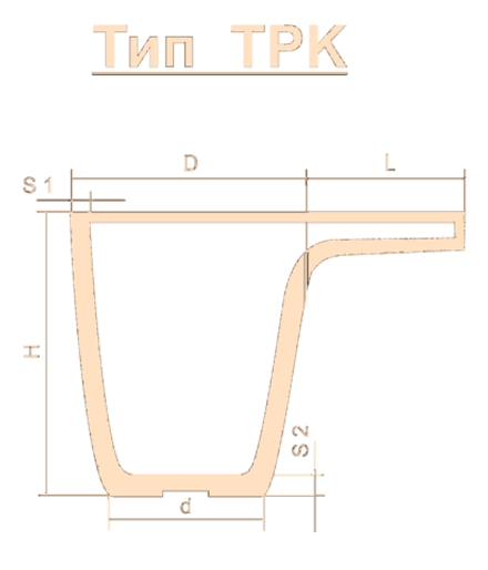 Тигель TPK 100 T Lн=260