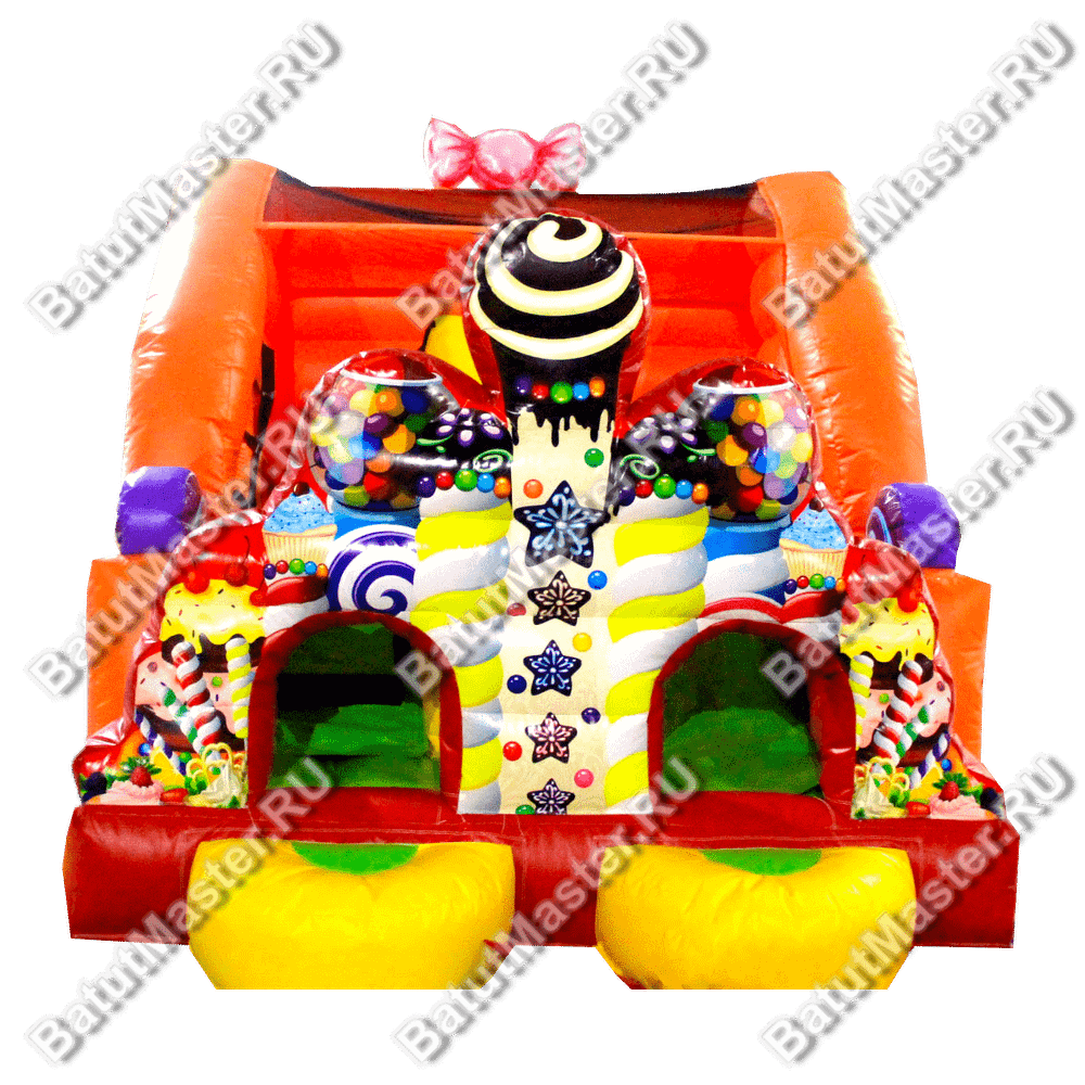 Надувная горка "Сладкий замок 2"