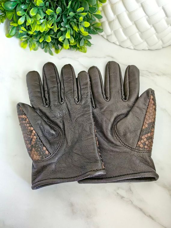 Перчатки из кожи питона AC-130