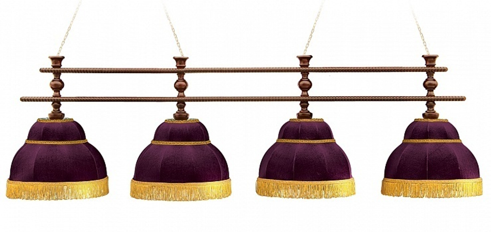 Лампа Барон-Люкс 4 плафона - ясень