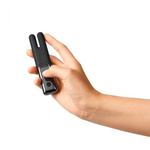 Чёрный двухмоторный мини-вибратор 11,6см Le Wand Deux LW-014-BLK