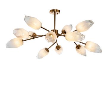 Люстра на штанге 12*G9 V000005 13003/12C Brass латунь Boccio Indigo