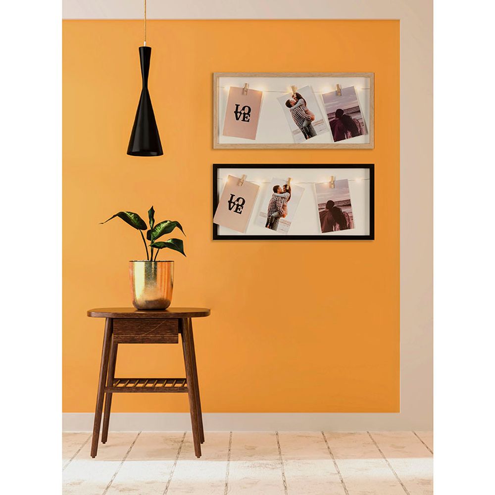 Рамка для фотографий с подсветкой Everyday, 22х38 см, черная