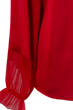 Блузка женская 4101АП, красный #380Кр094101АП