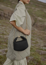 Сумка Polene Béri EDITION TEXTURED BLACK CHAIN