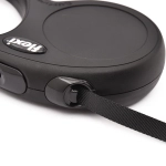 Flexi New Classic S 5м до 15кг поводок-рулетка РЕМЕНЬ, ЧЁРНЫЙ 1/12