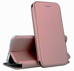 Чехол-книжка из эко-кожи Deppa Clamshell для Samsung Galaxy A20s (Розовое золото)