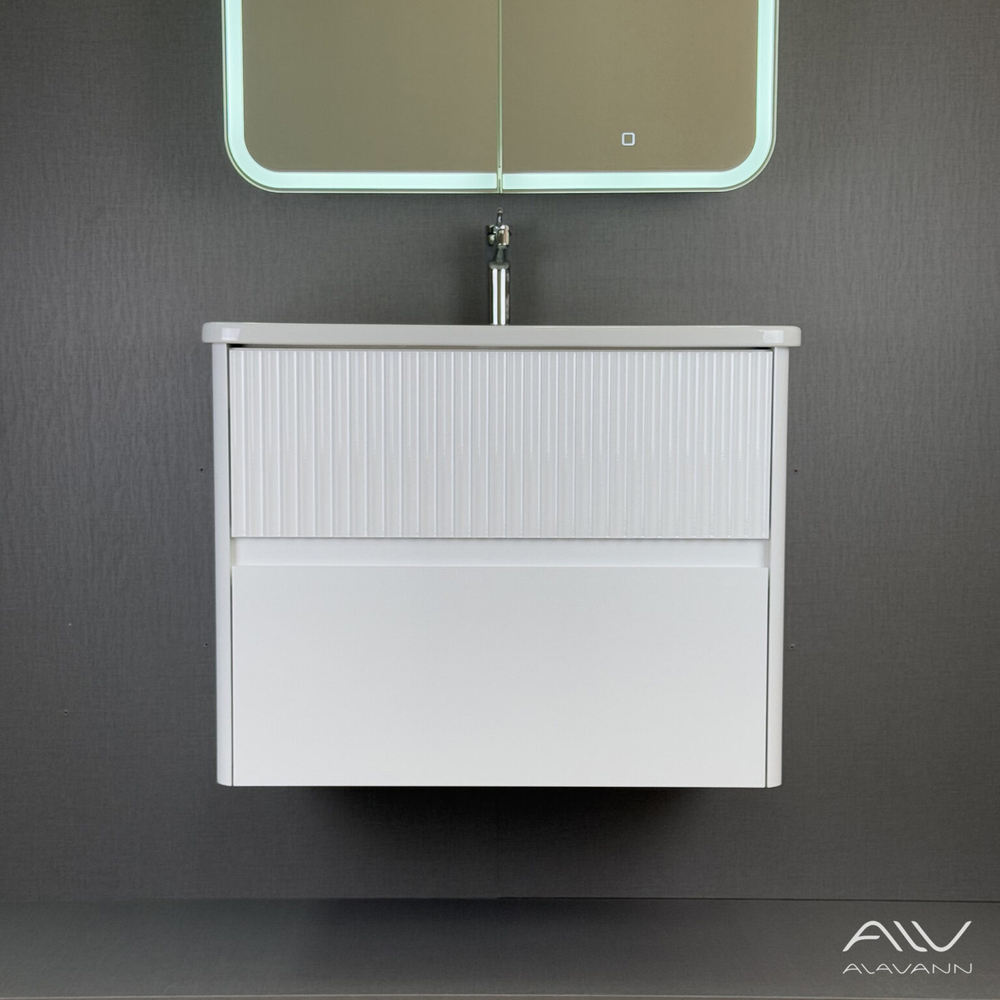 Тумба с раковиной Wave 80 белая