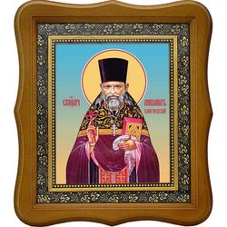 Михаил Кобозев, Благиевский, священномученик пресвитер. Икона на холсте.