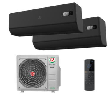 Мульти сплит-система Royal Clima на 2 комнаты (20+20 кв.м.) VENTURO NERO
