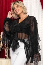 Блуза Диантус (черная) Б14748-39М LT Collection