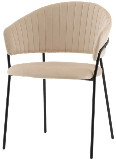 Стул Бруно NEW велюр кремовый