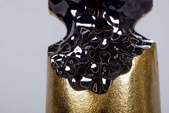 Ваза для цветов "Абстракция" золото