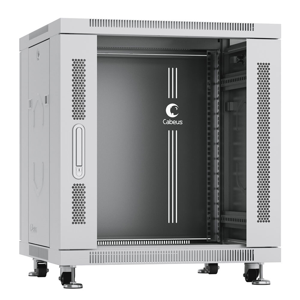 Шкаф напольный 19", 12U Cabeus SH-05C-12U60/80