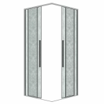 Душевой уголок Grossman Galaxy 300.K33.01.9090.10.02 90x90 стекло шиншилла/профиль хром