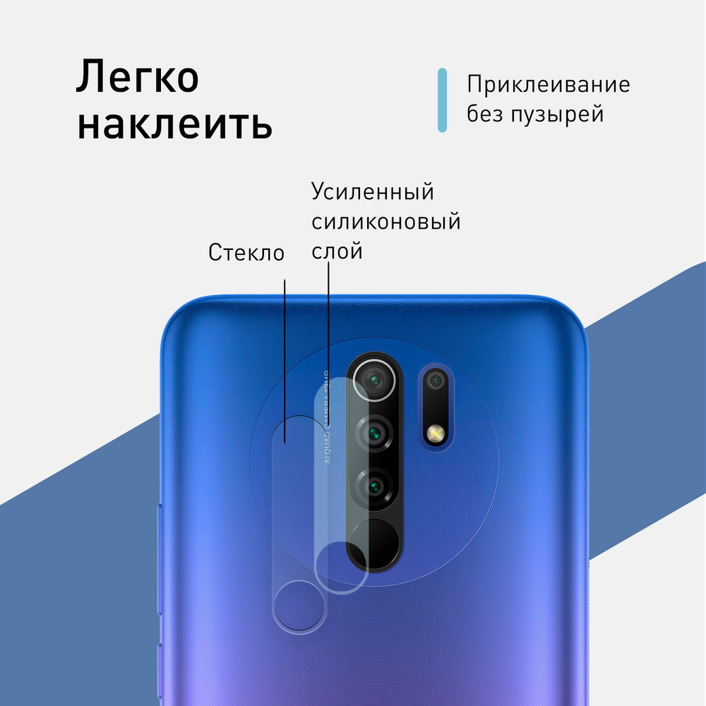 Стекло на камеру ROSCO для Xiaomi Redmi 9 оптом (арт. XM-R9-CLEAR-CAM-GLASS)