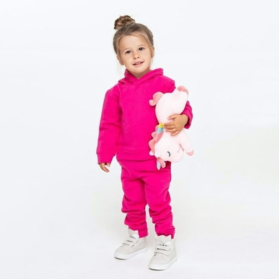 Комплект д/девочки (толстовка, брюки) НАЧЁС, цвет фуксия, р. 140. 9037686