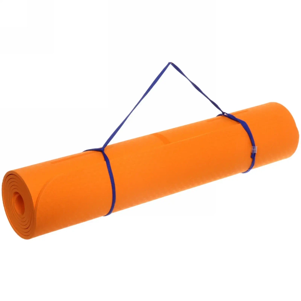 Коврик для йоги «Мандала» 183*61*06 см (ТРЕ), оранжевый