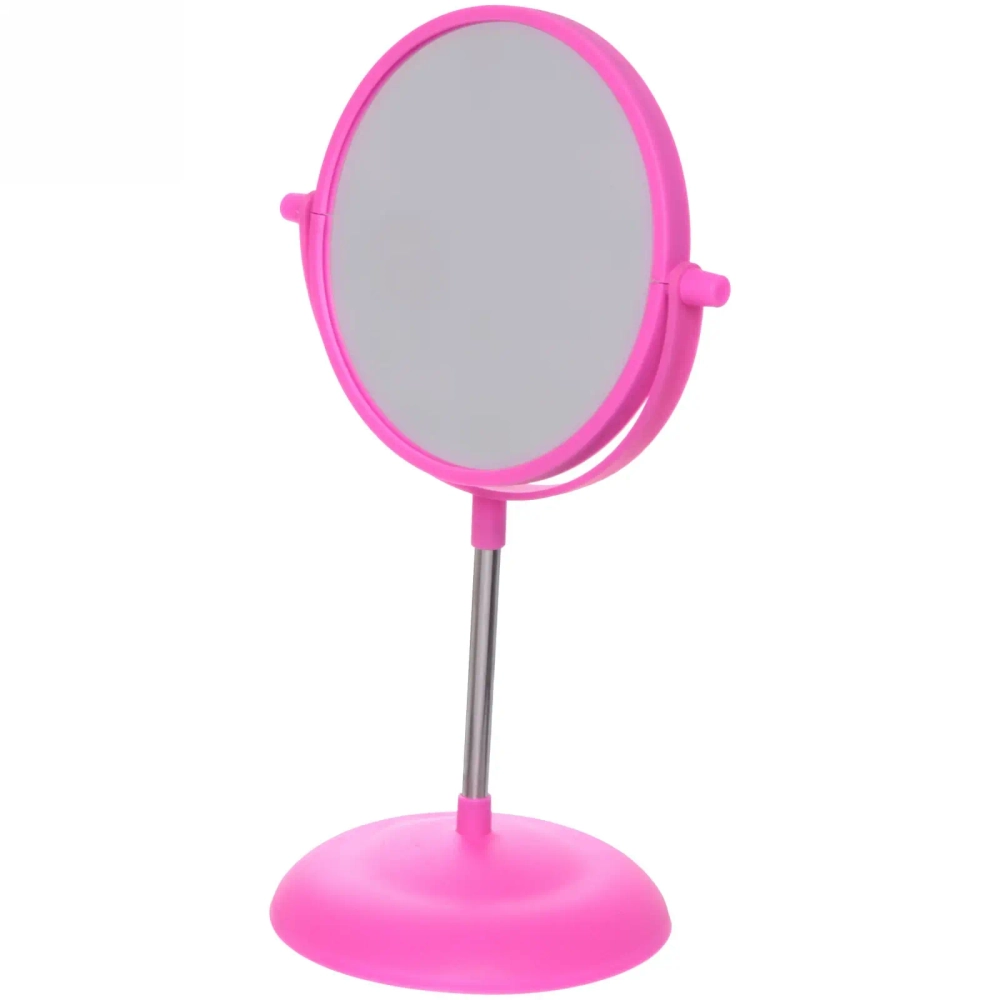Зеркало настольное на ножке «Beauty», двухстороннее с увелич., микс 3 цвета, 30см, d-15см