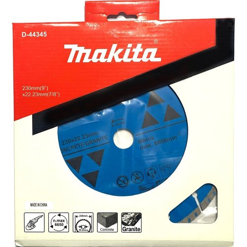 Диск алмазный Makita сегмент по бетону/граниту 230х22,23х7  D-44345