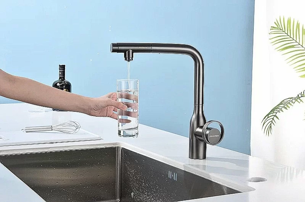 Смеситель для кухни Paulmark Urban Ur213104-BS брашированная сталь