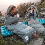 Спальный мешок Одеяло Naturehike CNK2350WS023 M400 ( 220 х 80см 1.85кг +1/-4/-18 ) Ультралёгкий хлопковый с капюшоном -