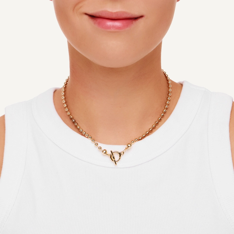 Колье Простая Линия – Золото