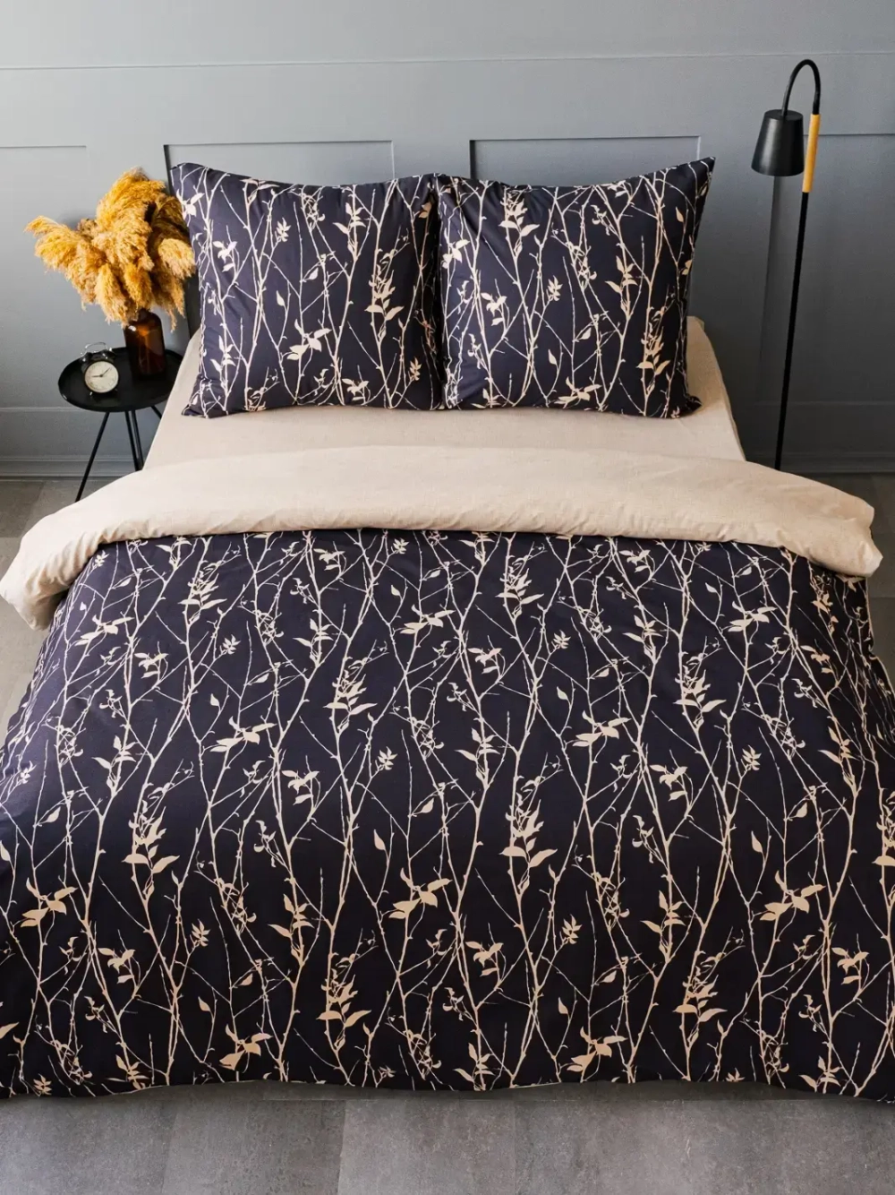 Постельное белье 2,0 поплин Павлайн Sweet Sleep Золотые ветви с 2 нав. 50*70