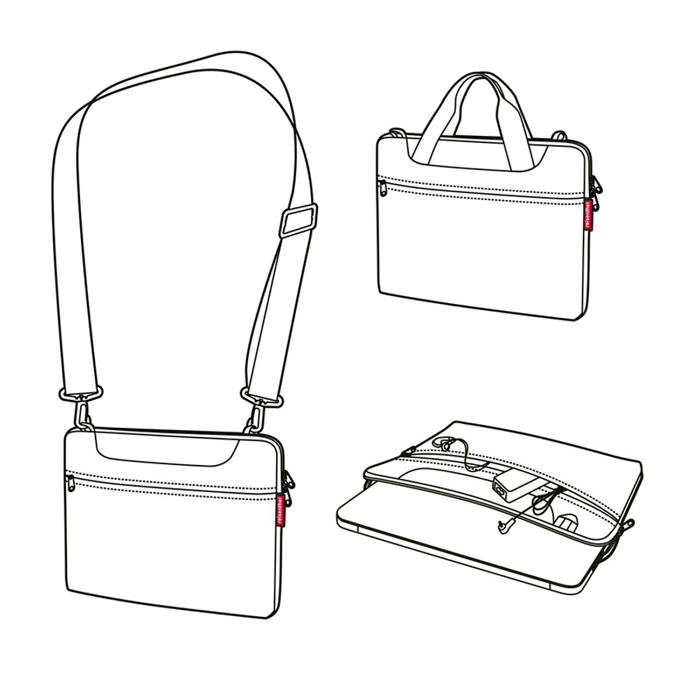 Сумка для ноутбука netbookbag twist silver