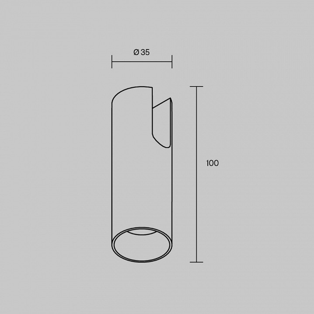 Накладной светильник Maytoni Technical Focus TR235-1-5W3K-B