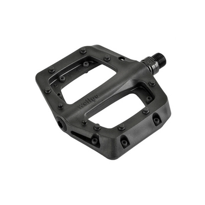 Педали пластиковые черные, промп+DU, сменные шипы, ось cr-mo, 302г, инд уп.B-311