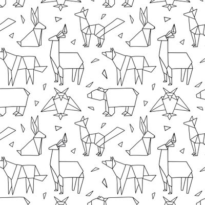 Черно-белое оригами