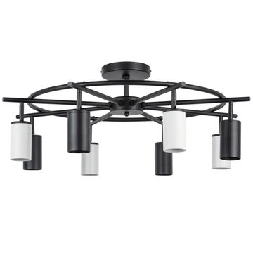 Люстра на штанге 8*GU10 LR718374364 черный/белый Rullo Lightstar