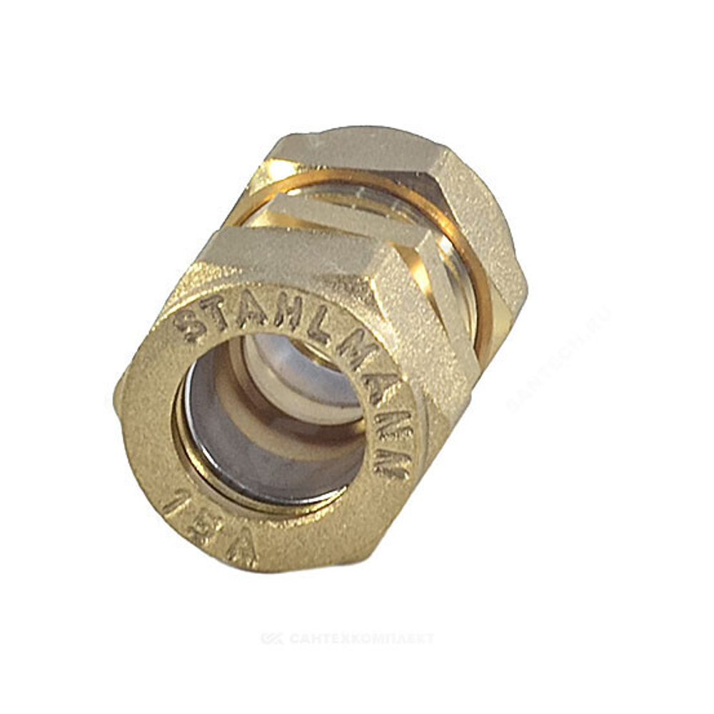 Муфта латунь 25A обжим STAHLMANN SSWL25/250BEF