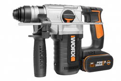 Аккумуляторный перфоратор Worx WX392 20В, 4Ач x2, ЗУ 2А, кейс
