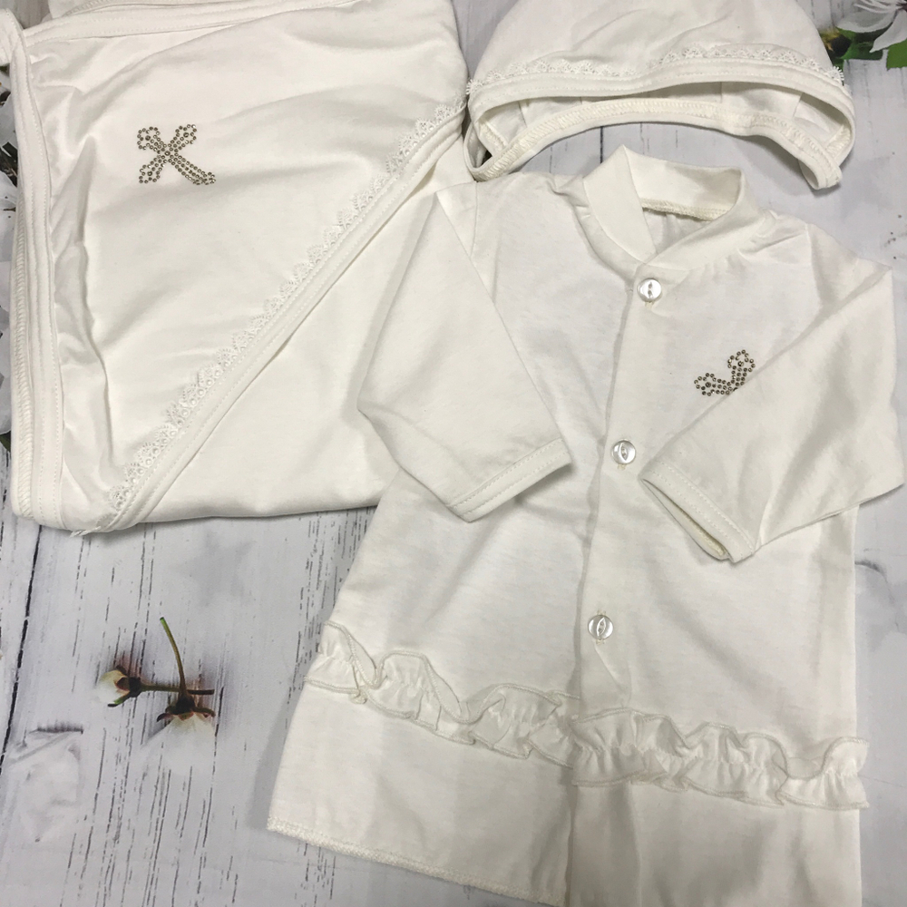 Крестильный набор для девочки р. 62-68 (ИП Людин А.В.)