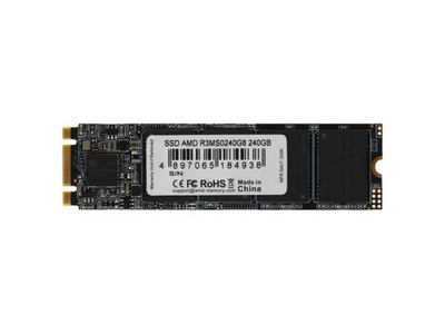 SSD накопитель AMD Radeon 240ГБ, M.2 2280, SATA III, [R3MS0240G8]