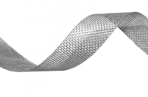 Лента Лен искусственный Серая