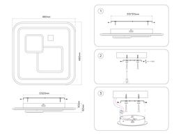 Ambrella Настенно-потолочный светодиодный светильник с пультом Disk FA7712