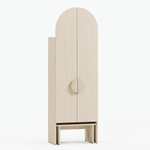 Детский шкаф Гарди 2 со скамьёй серия СКАНДИК