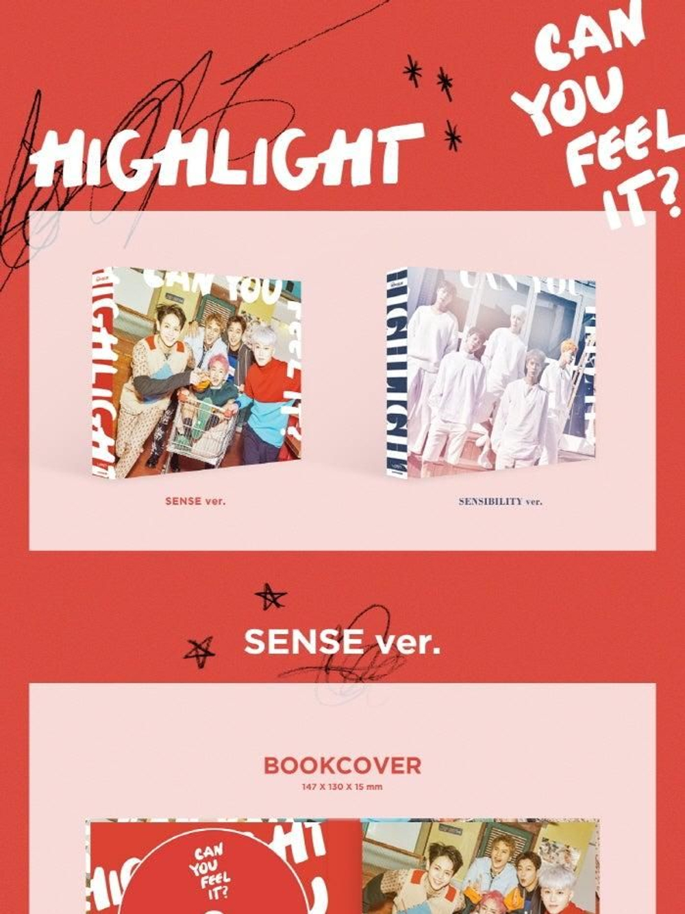 Альбом HIGHLIGHT - CAN YOU FEEL IT? 1st Mini Album SENSE Version