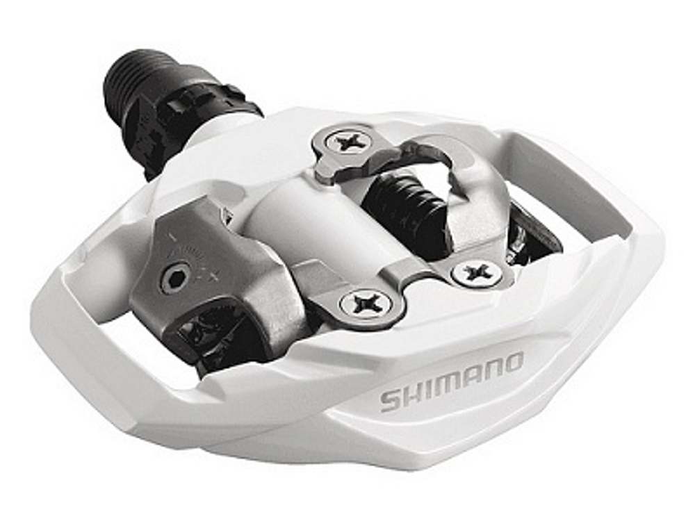 Педали Shimano, M530, SPD, с шипами, цв. белый EPDM530W