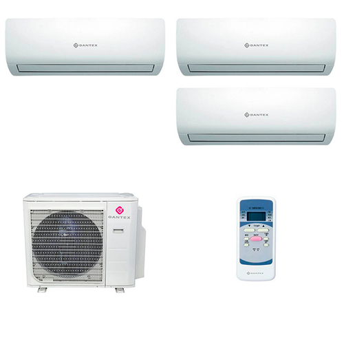 Мультисплит система на 3 комнаты Dantex RK-M09C3N x 3 / RK-3M21HM3E-W