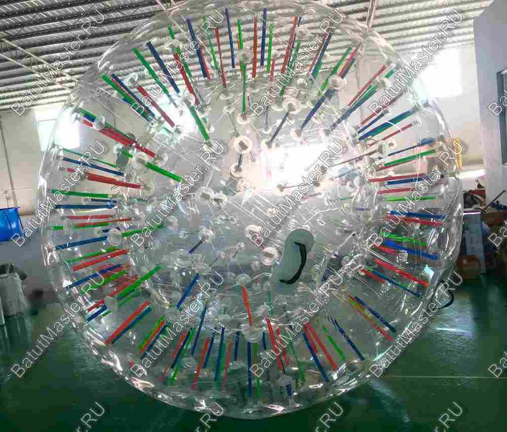 Светящийся зорб "Neo" ТПУ, диаметр 2.4 м