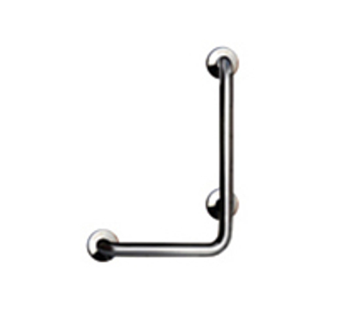 Поручень угловой 3 точки опоры левый нерж. сталь NOFER 15159.B глянцевый
