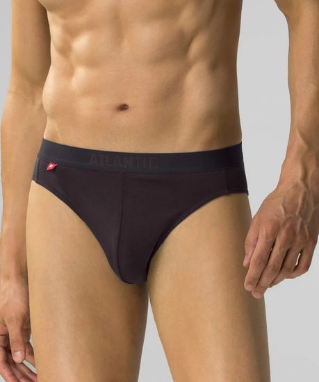 Трусы (5шт) мужские слипы спорт ATLANTIC, 5SMP-004, графит + аквамарин + темно-голубой + темно-синий + эспрессо