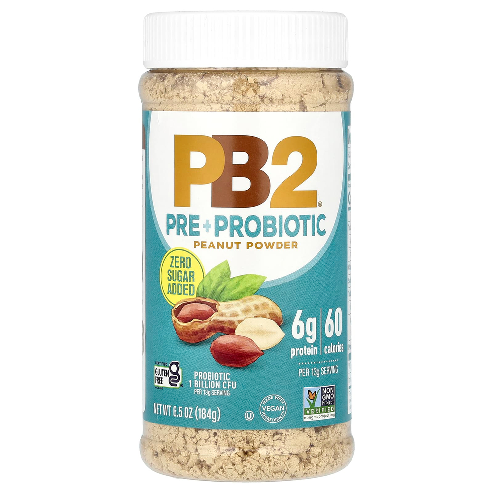 PB2 Foods, The Original PB2, арахисовый порошок с пре- и пробиотиками, 184 г (6,5 унции)