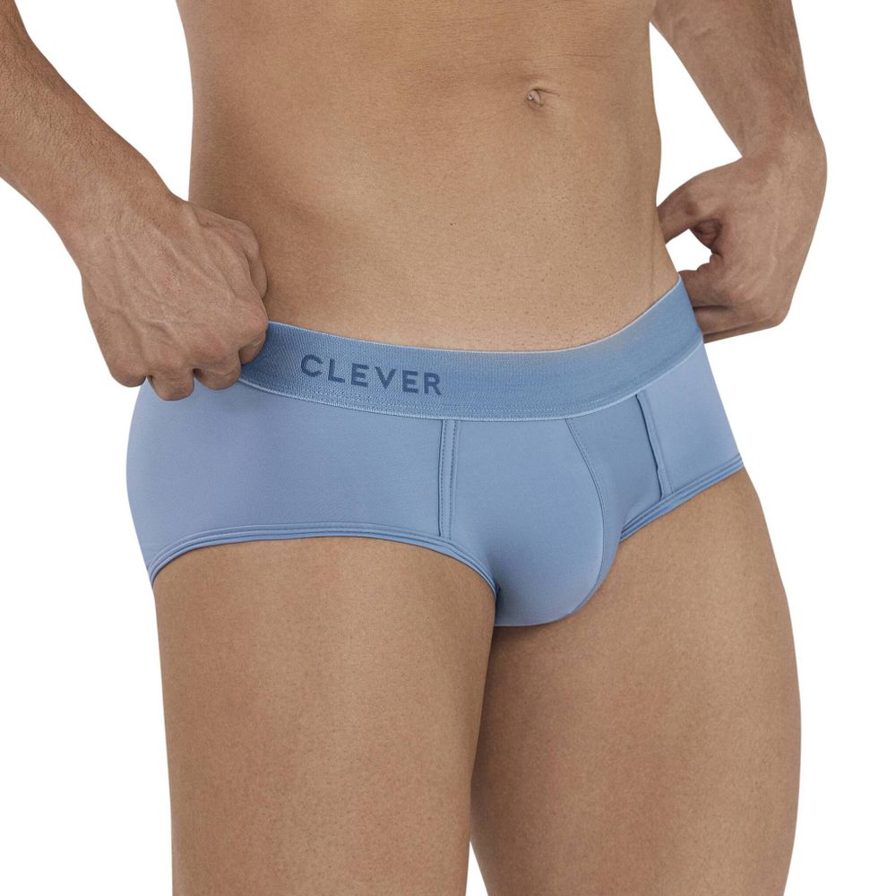 Мужские трусы брифы голубые Clever VITAL PIPING BRIEF 112707