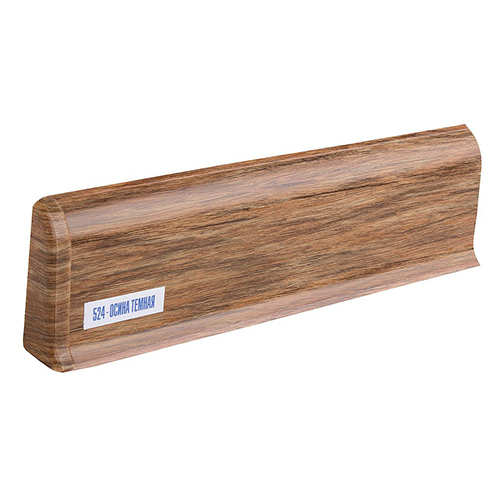 ПЛИНТУС "Lexida" 524 Осина темная 56*22мм 2,5м с к/к.